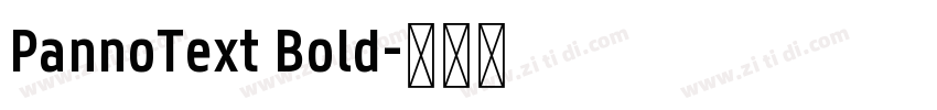 PannoText Bold字体转换